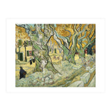 VINCENT VAN GOGH: The Road Menders. Date/Period: 1889. Painting. Oil on canvas. (Print Only) thumbnail