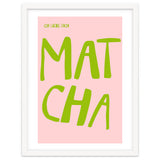 Matcha Typography Kitchen Print, Green Tea Quote Poster for Cozy Cafe Decor thumbnail