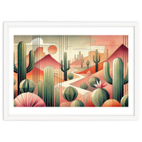 Art Deco Desert Cacti