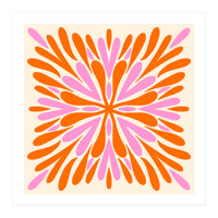 Symmetry Petals - pink and orange (Print Only)