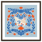 Blooming Chicken Blue And Orange thumbnail