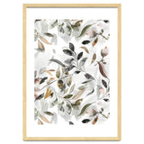Watercolor Leaves Neutral Gray thumbnail