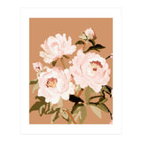 Blush Peony Painting, Floral Wall Art, Neutral Flower Print, Peony Art  (Print Only) thumbnail