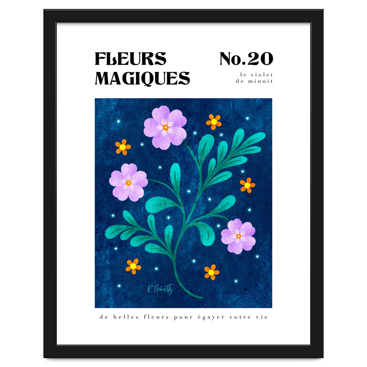 Magical Flowers No.20 Midnight Purple