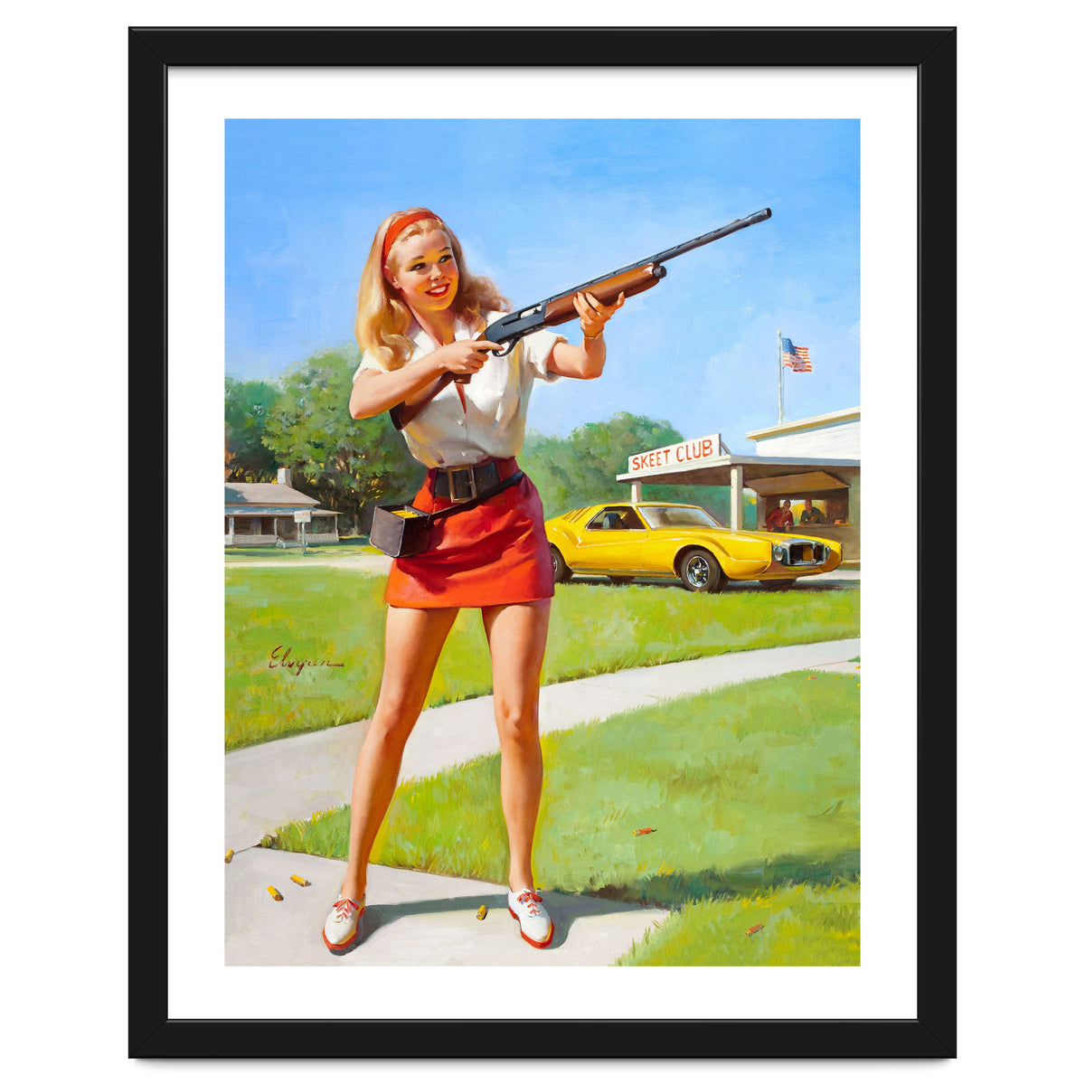 Pinup Shooting Girl