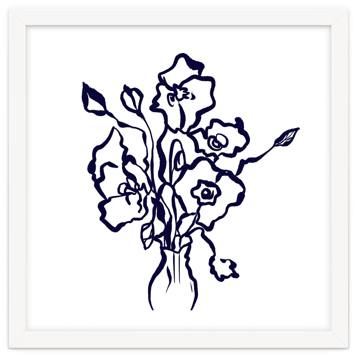 flowers line art