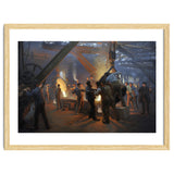 Peder Severin Kroyer (1851-1909). Danish painter. The Iron Foundry, Burmeister & Wain, 1885. thumbnail