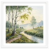 Birch Grove Serenity: A Meadow Wildflower Path thumbnail