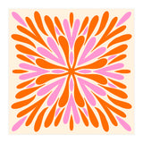 Symmetry Petals - pink and orange (Print Only) thumbnail