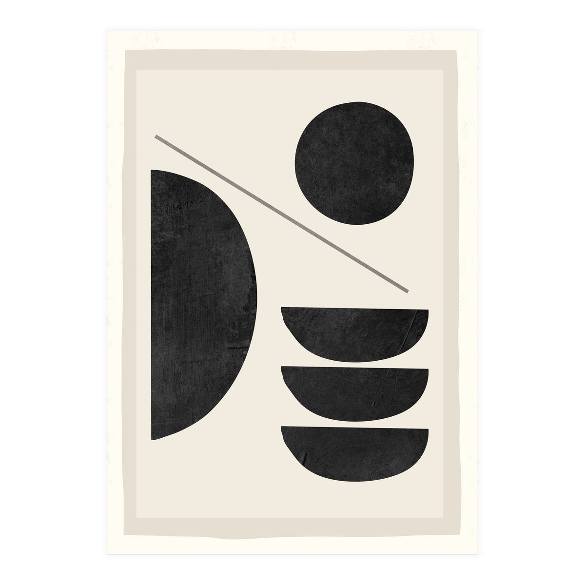 Modern Abstract Minimal Shapes 187 (Print Only)