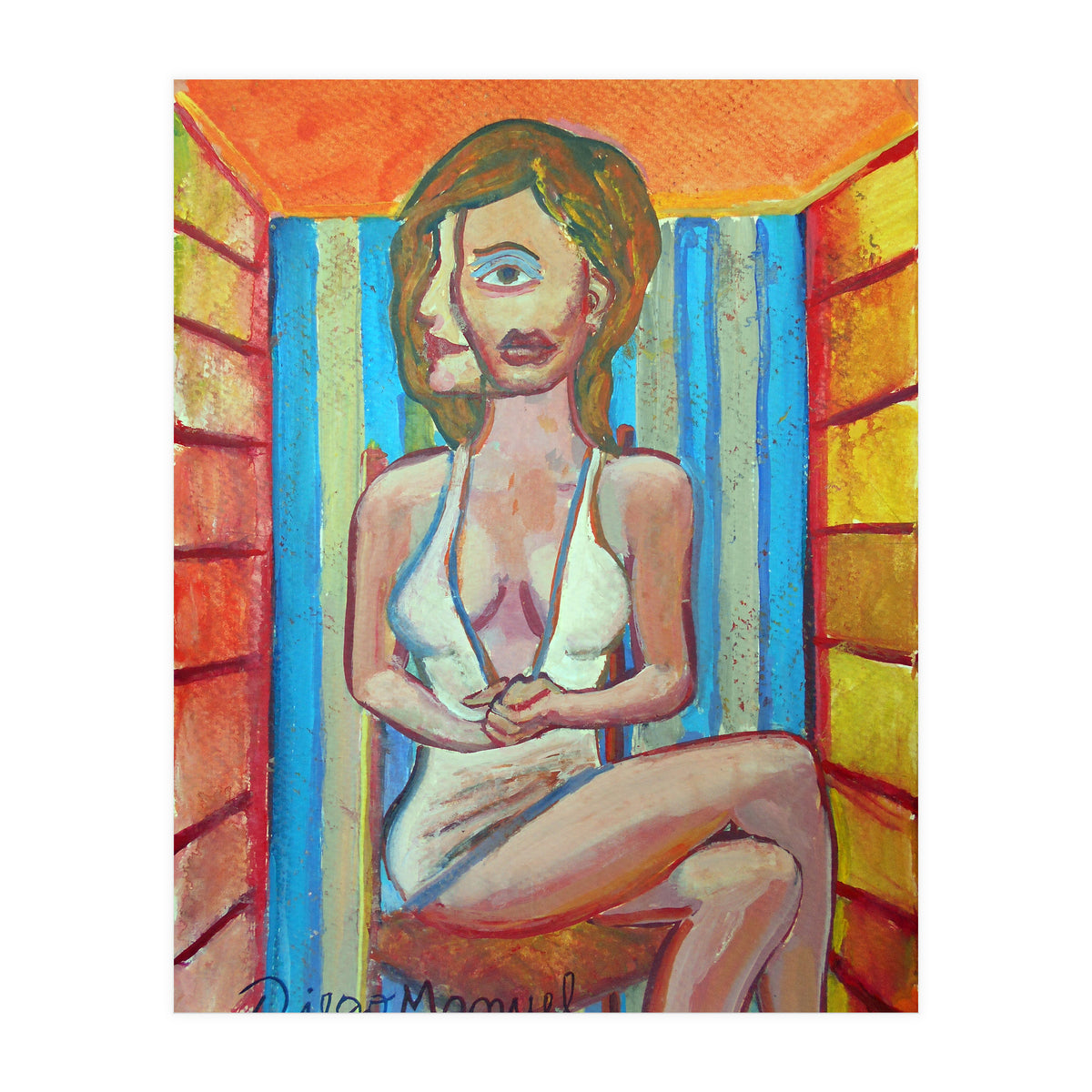 Mujer En La Silla 4 (Print Only)