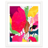 Modern Botanical, Nature Plants Tropical Jungle Garden, Eclectic Pop Of Color Glitter Gold Bohemian Graphic thumbnail