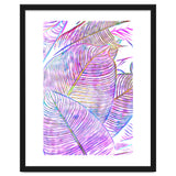 Pink Banana Leaves | Tropical Botanical Jungle | Ultraviolet Purple Nature Plants | Eclectic Forest thumbnail