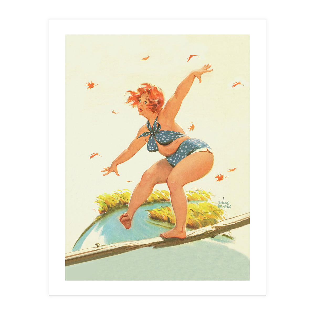 Sudden Wind On A Wooden Beam (Print Only)