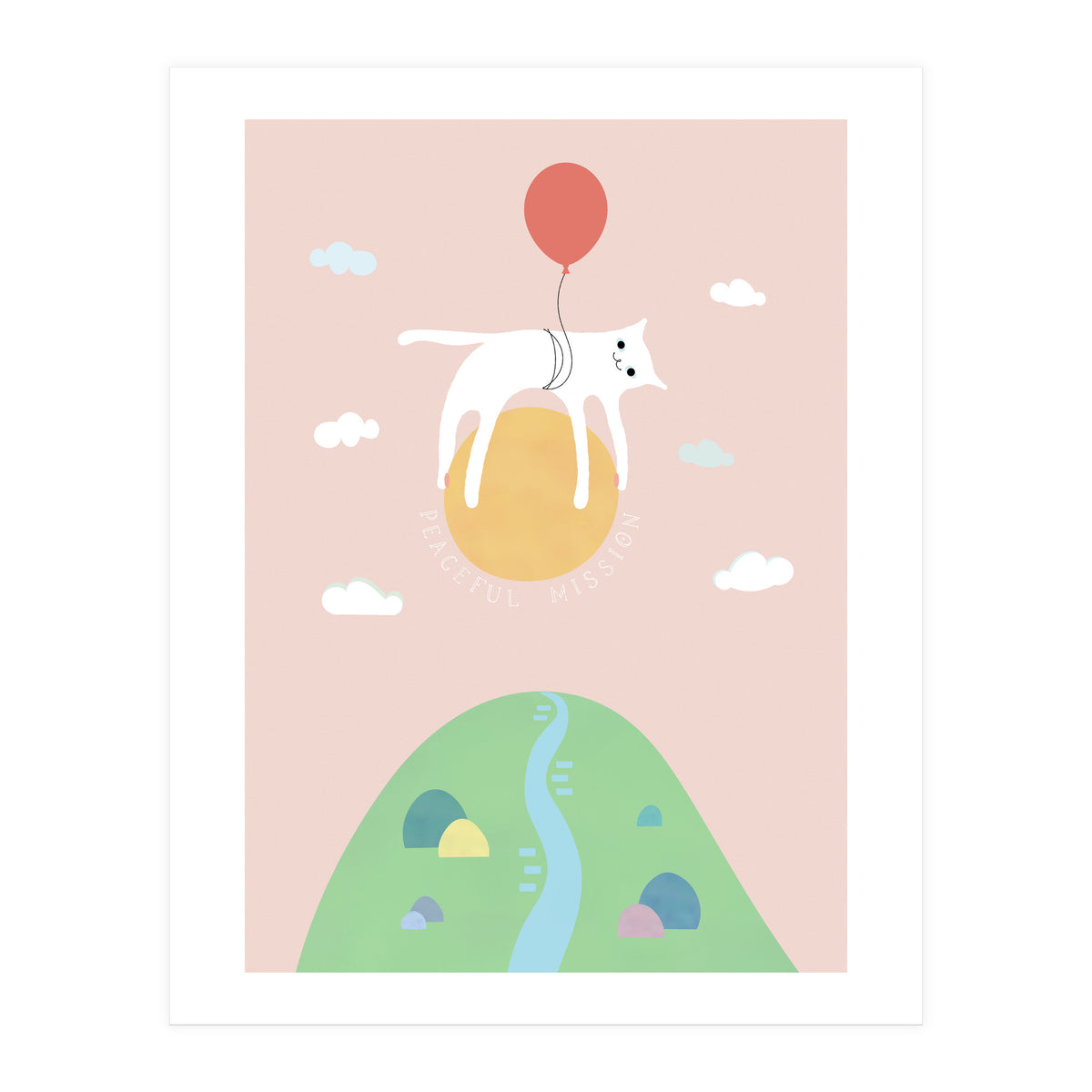 PEACEFUL MISSION CAT (Print Only)