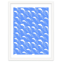 Swimming dolphins