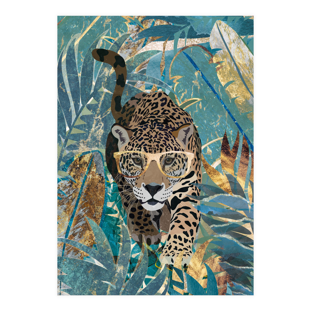 Jaguar in the jungle (Print Only)