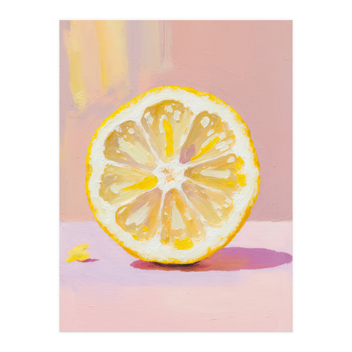 Lemon Slice – Modern Still Life Food (Print Only)