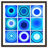 Circles & Rectangles Alt Blue 3 X 3: 4 thumbnail