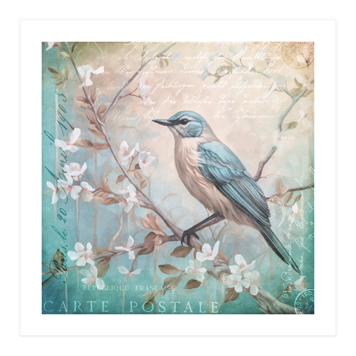 Bird Vintage Nostalgia II (Print Only)