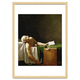 Jean Paul Marat, dead in his bathtub, assassinated by Charlotte Corday in 1793. JACQUES LOUIS DAVID. thumbnail