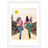 Besties, Best Friends Friendship Fashion, Girl Power Empower Bohemian Travel Companion Soulmates Gift thumbnail