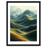 Ethereal Green Mountain Ridges Art thumbnail