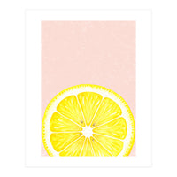Lemon Slice, Fresh Citrus Kitchen Summer Art (Print Only)