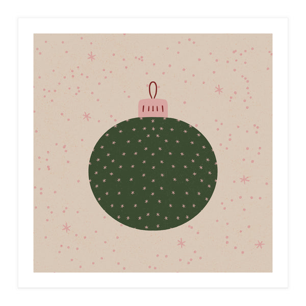 Christmas globe with snowflakes (Print Only)