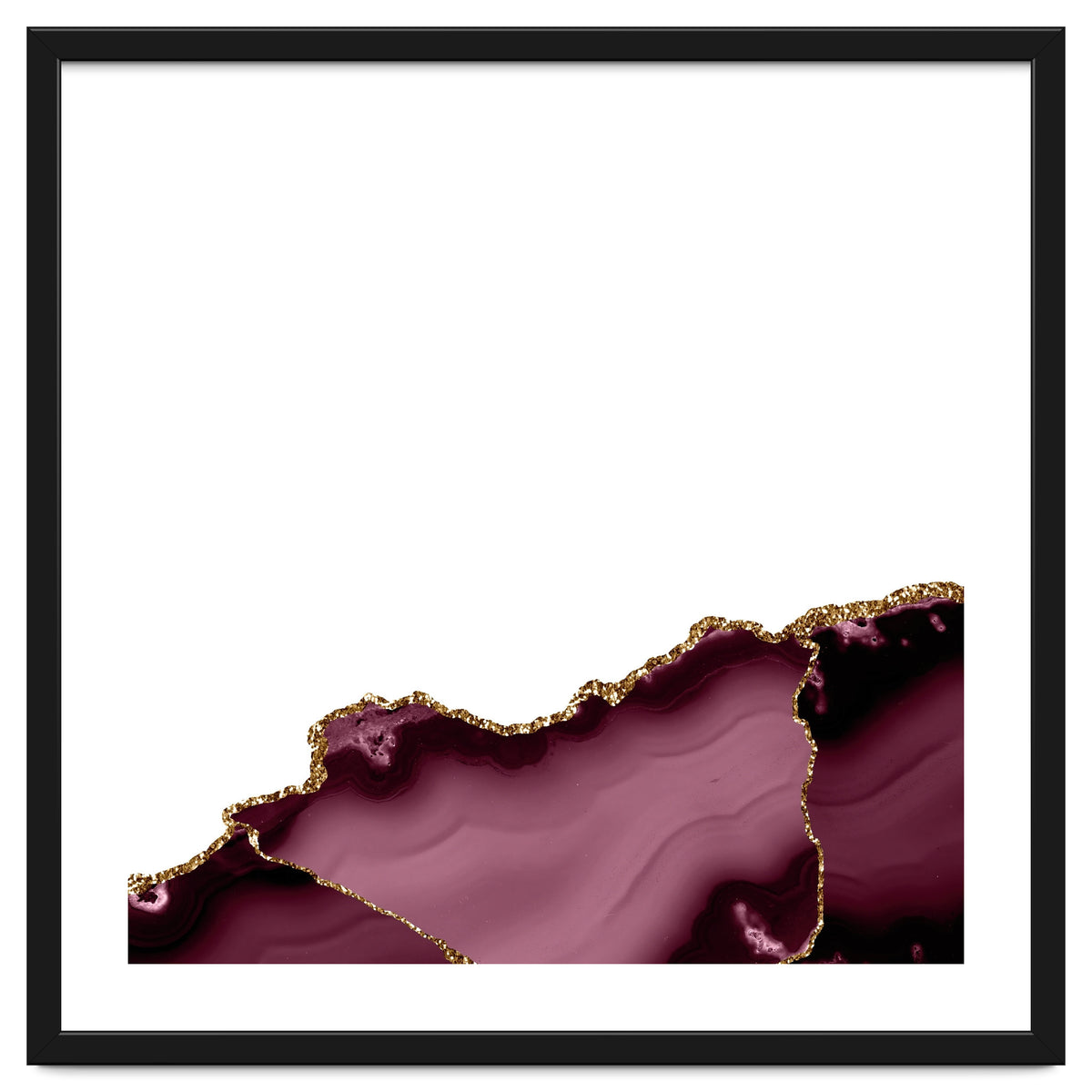 Burgundy & Gold Agate Texture 27