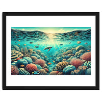 Vintage Australia, Great Barrier Reef Poster