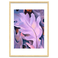 Georgia O’Keeffe – Purple Leaves (1922) | Elegant Botanical Modernist Composition in Rich Violet Tones