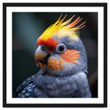 Cockatiel Parrot With Yellow Crest And Orange Cheeks thumbnail