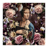 Woman with Ermine And flowers  (Print Only) thumbnail