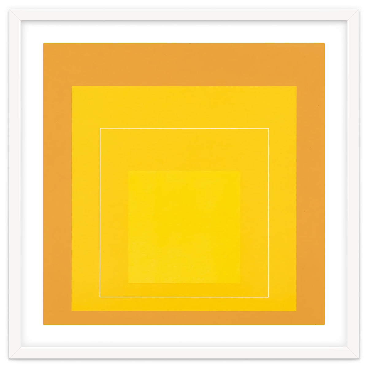 JOSEF ALBERS - HOMAGE TO THE SQUARE ORANGE YELLOW
