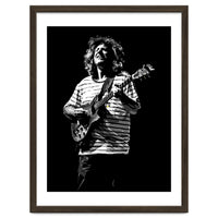 Pat Metheny American Jazz Guitarist Legend in Monochrome