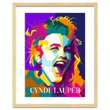 Cindy Lauper 80s Retro Singer Art WPAP thumbnail
