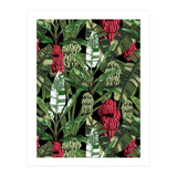 Banano Leaves Dark Jungle Red (Print Only) thumbnail