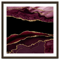 Burgundy & Gold Agate Texture 11