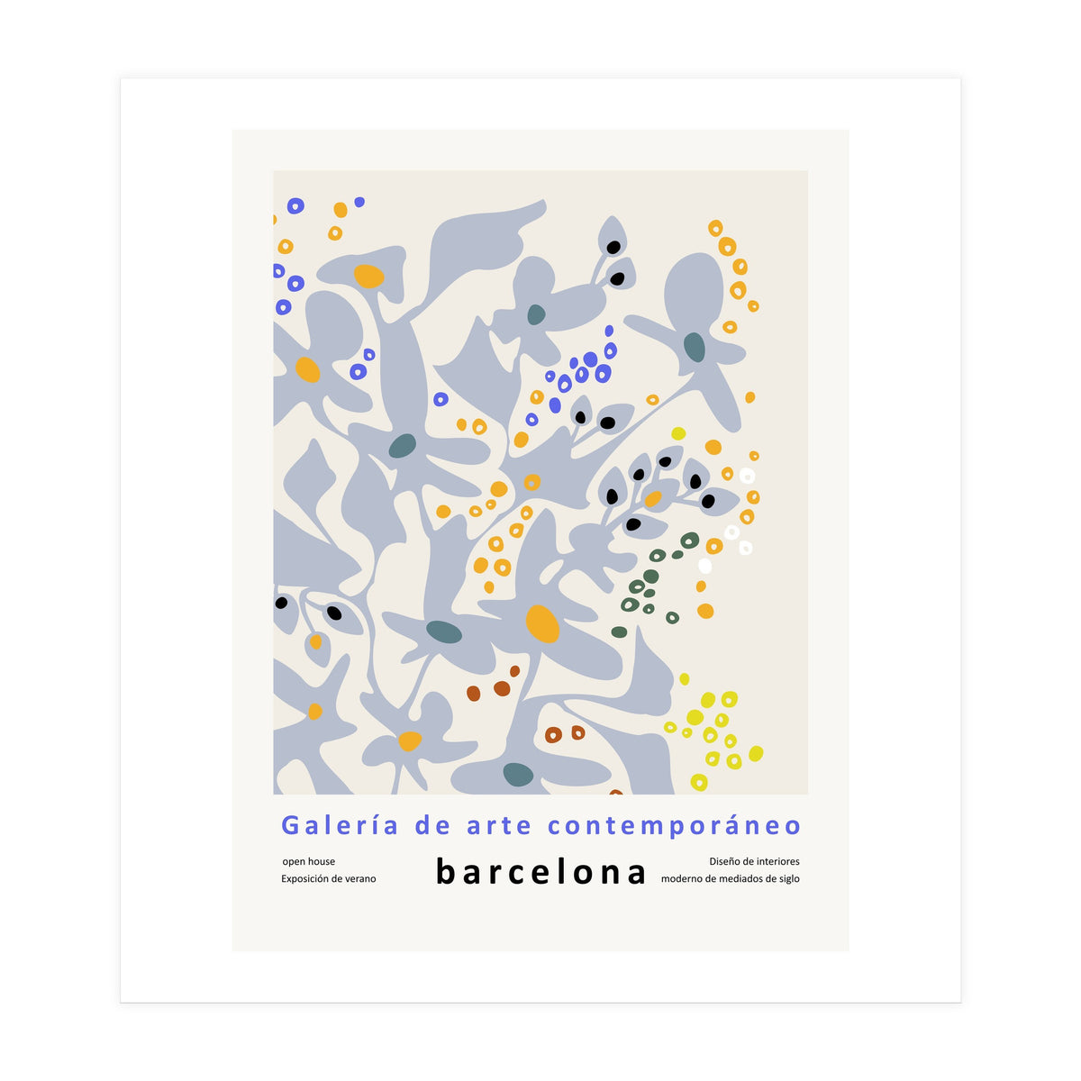 Contemporary art gallery Barcelona design and interior (Print Only)