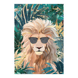 Lion Jungle wearing sunglasses (Print Only) thumbnail