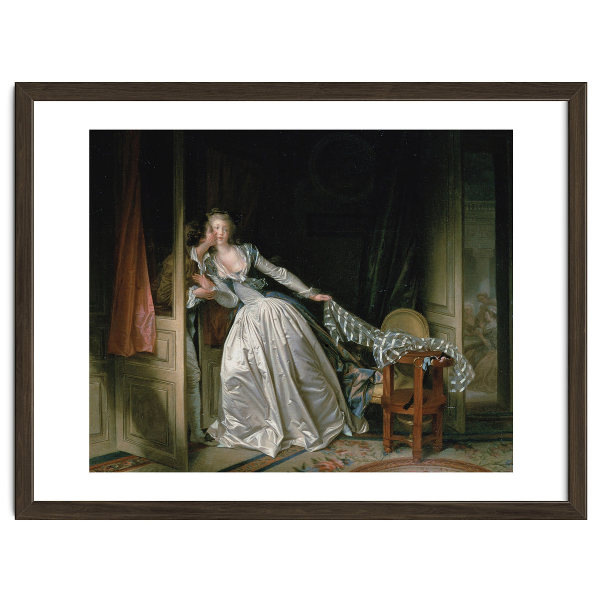 Jean-Honoré Fragonard – The Stolen Kiss | Elegant Rococo Romance & Secret Intimacy