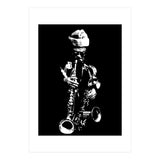 Rahsaan Roland Kirk Jazz Music Legend in Grayscale (Print Only) thumbnail