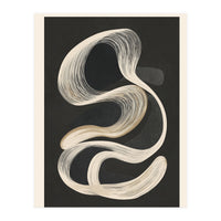 Monochrome Flow Abstract Line Movement (Print Only)