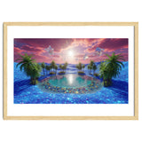 Oasis of Dreams: Surreal Tropical Landscape thumbnail