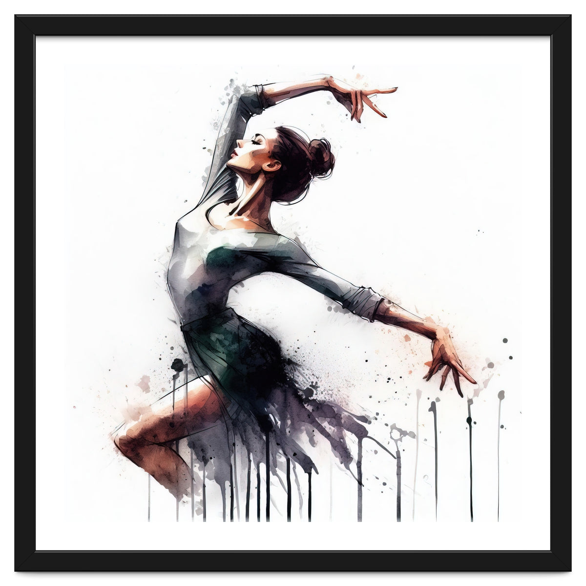 Watercolor Ballet Dancer #2