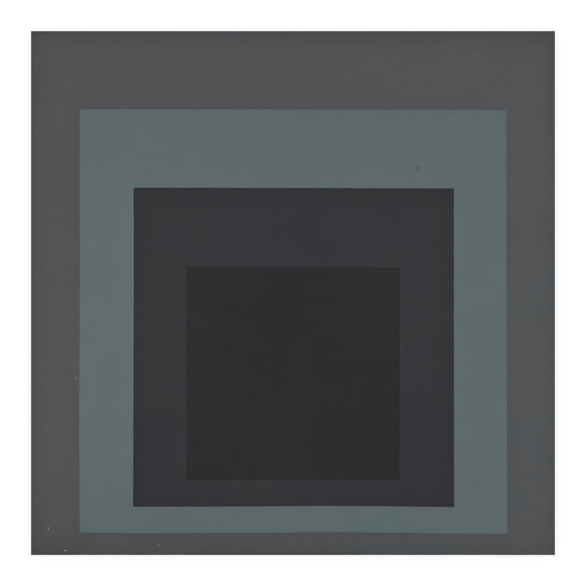 JOSEF ALBERS - HOMAGE TO THE SQUARE BLACK GREY (Print Only)