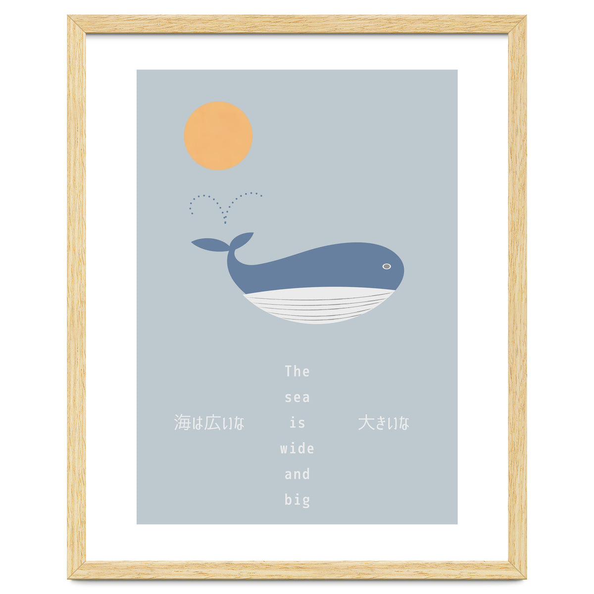 The whale in theocean