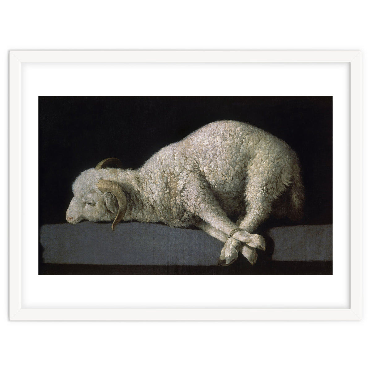 Agnus Dei - ca.1635-40 - oil on canvas - 37,3 x 62 cm - Spanish Baroque - NP 7293.