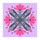 Magenta mandala flowers (Print Only) thumbnail